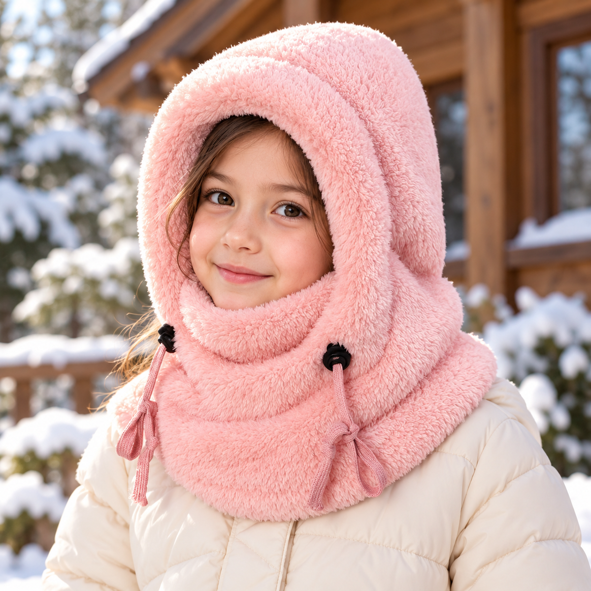 3-in-1 Plush Winter Hood & Neck Warmer
