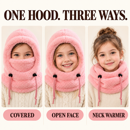 3-in-1 Plush Winter Hood & Neck Warmer