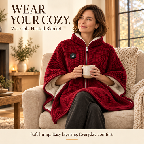 Wearable Heated Blanket —— Your Cozy Layer. With Added Heat.