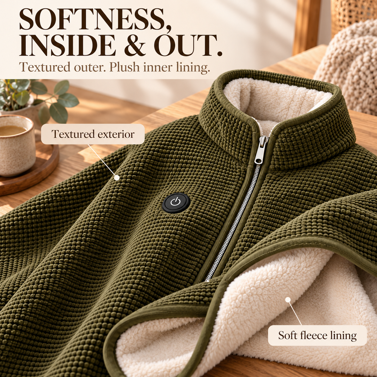 Wearable Heated Blanket —— Your Cozy Layer. With Added Heat.