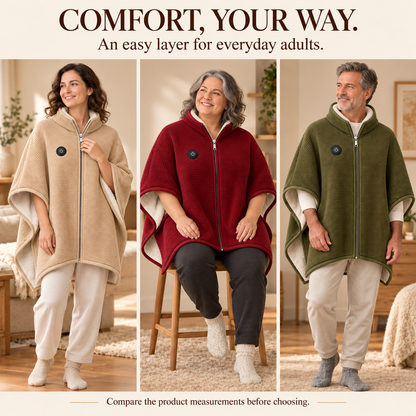 Wearable Heated Blanket —— Your Cozy Layer. With Added Heat.