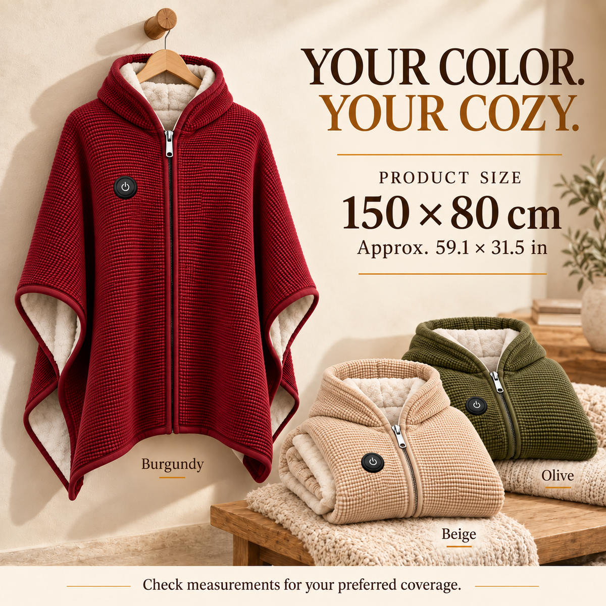 Wearable Heated Blanket —— Your Cozy Layer. With Added Heat.