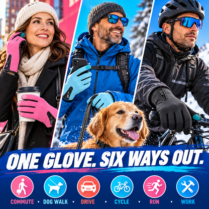 Water-Resistant Touchscreen Thermal Gloves