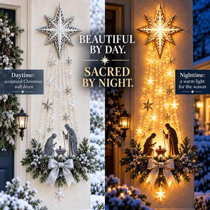 Bethlehem Star of Faith- Lighted Nativity WallDecor
