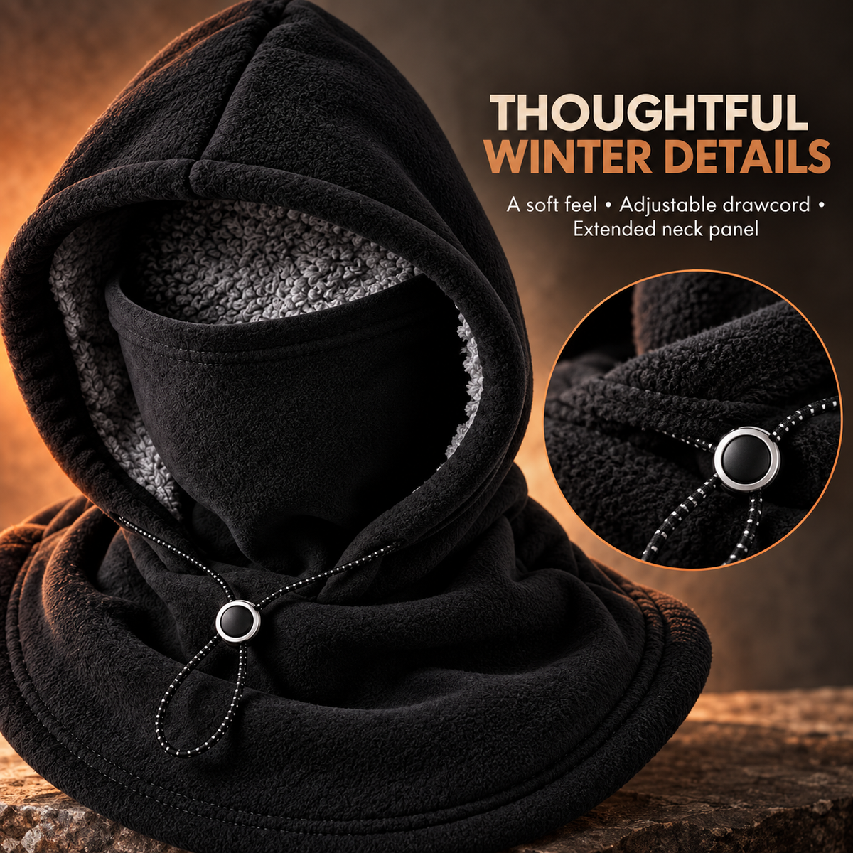 All-in-One Fleece Winter Hood