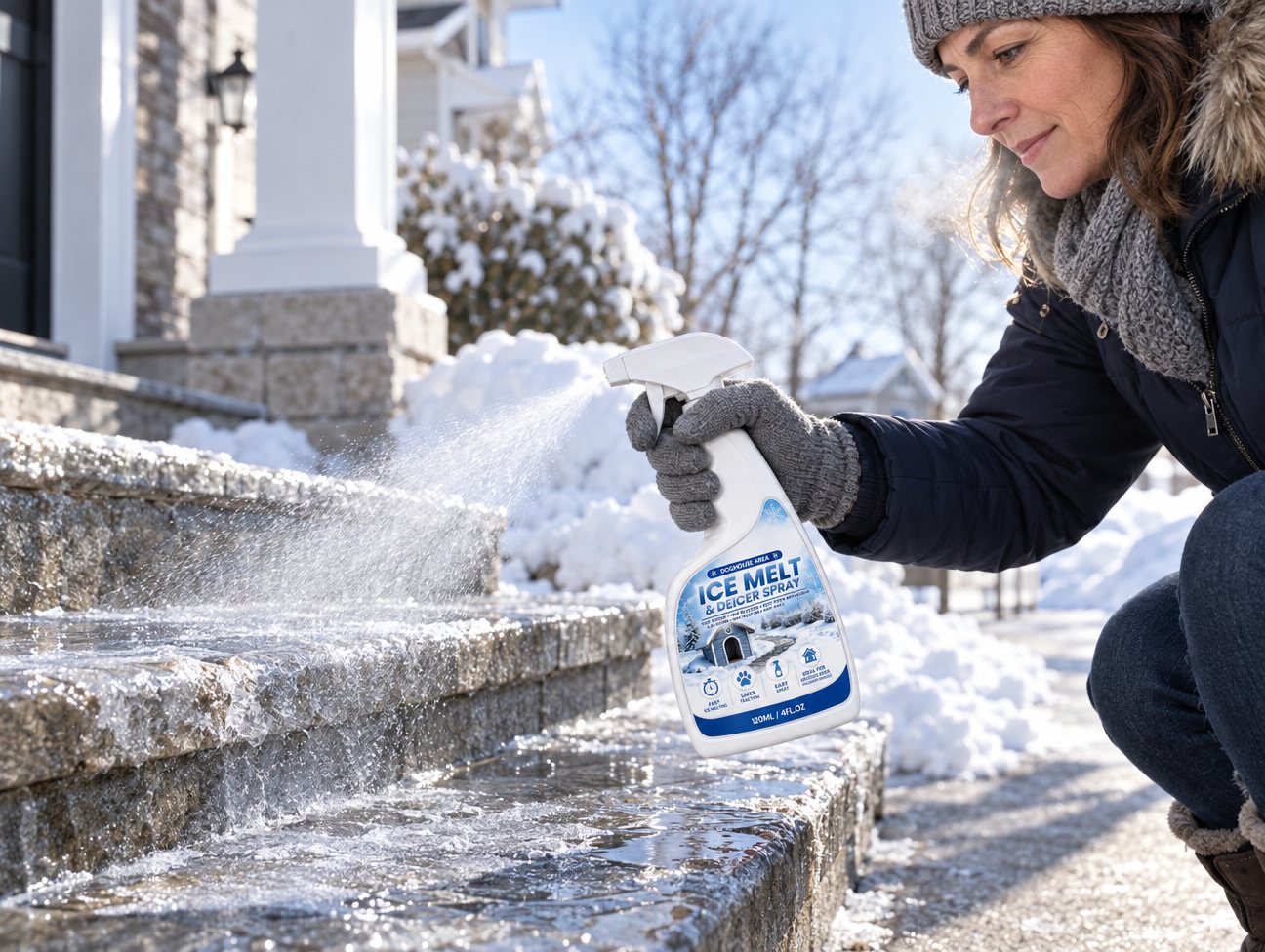 Dissolves Frost On Contact