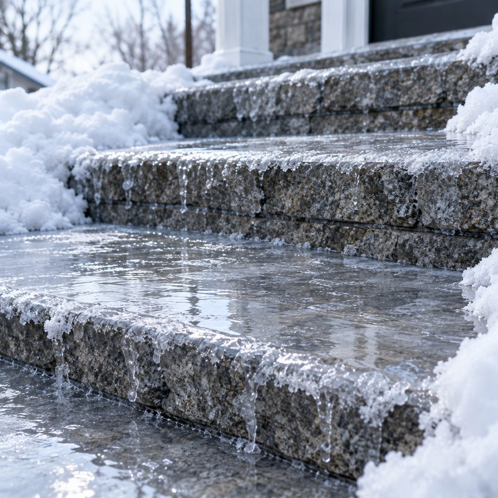 Slick Icy Steps