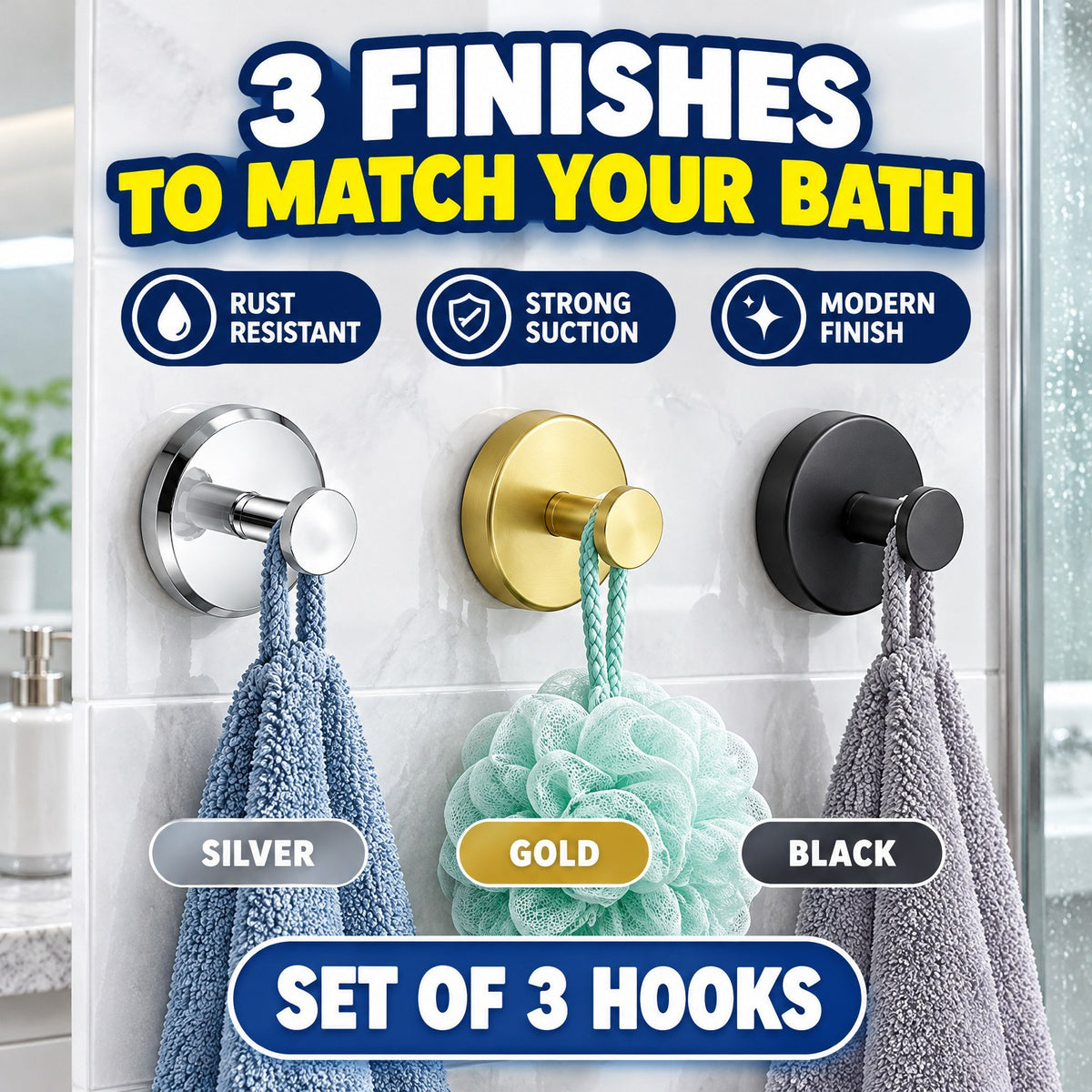 Hang Your Towels,No DrillNeeded