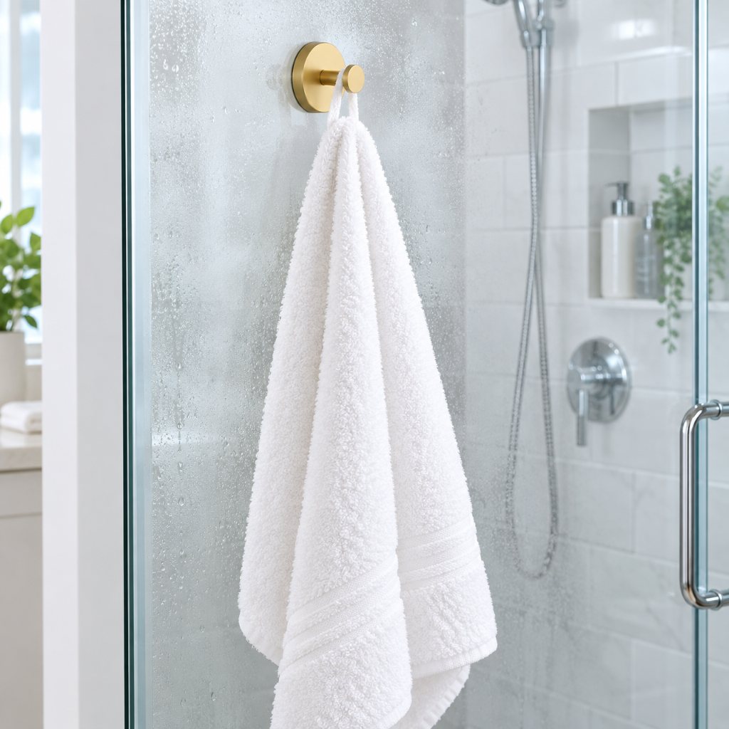 Bath Towels In The Shower